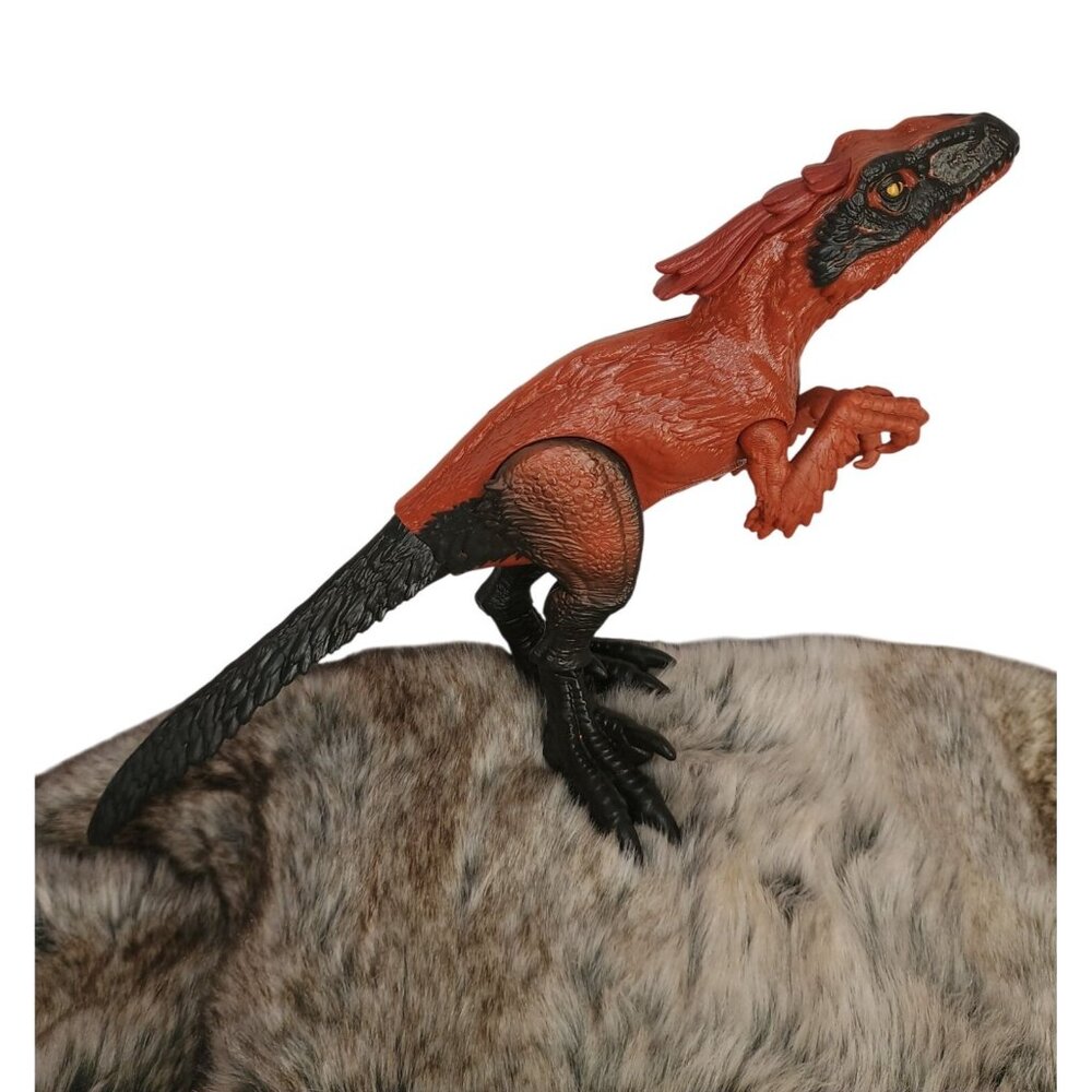 Jurassic World Pyroraptor Dinosaur 12 in Action Figure Red Black Dominion